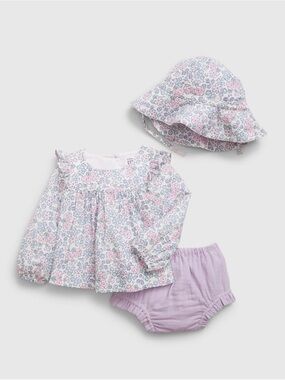 Baby Gap Crinkle Gauze Three-Piece Outfit Set Size 12-18 months